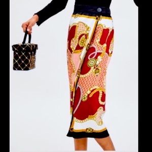 Zara scarf wrap skirt. Excellent condition. Size s/m